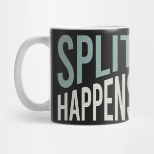 Funny Bowling Pun Split Happens Mug